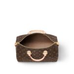 LOUIS VUITTON Speedy 35 Detachable and Adjustable Shoulder Strap Monogram-Printed Canvas Crossbody Handbag for Women, Brown