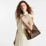 LOUIS VUITTON Carryall PM Classic Monogram All-Over Print Shopping Bag  Convertible Handbag, Shoulder Bag, Tote Bag, Small, Women's, Brown