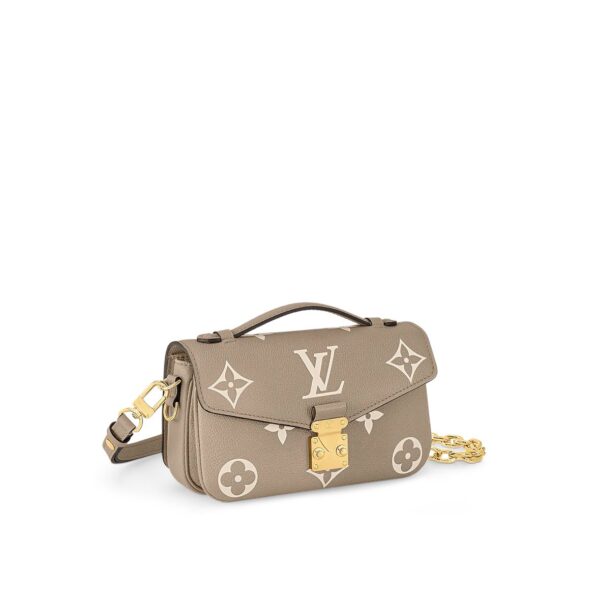 LOUIS VUITTON Pochette Metis EW Small Messenger Bag for Women in Latte Gray
