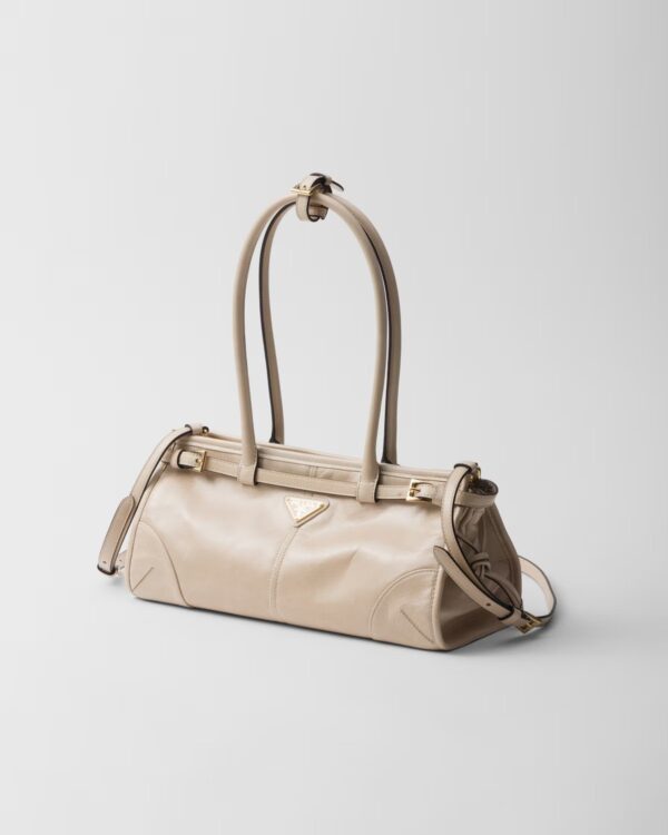 Prada Bonnie Medium Leather Handbag Lilac
