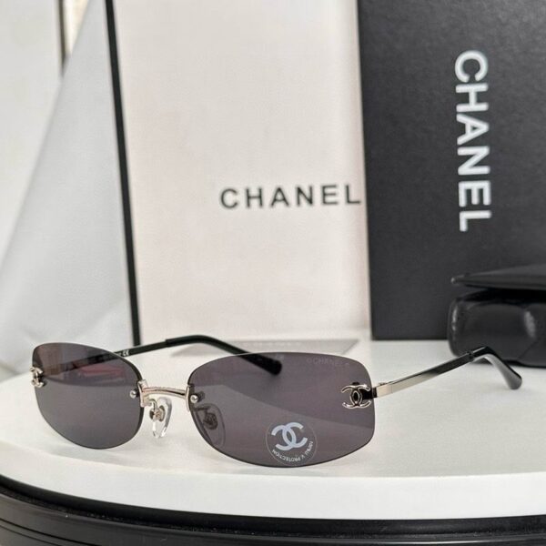 Luxury Rimless Oval Sunglasses UV400
