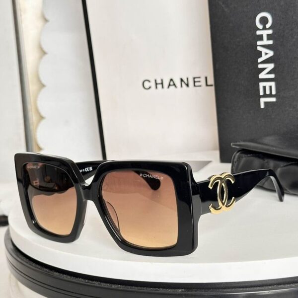Chanel Oversized Square Frame Sunglasses – Bold Double CC Statement
