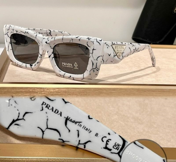 Prada Cat-Eye Triangle Logo Sunglasses