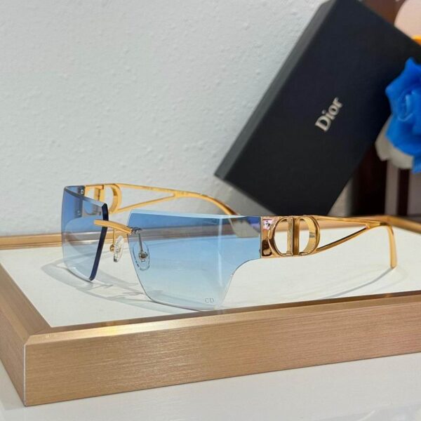 Dior CD Signature Shield Sunglasses – Luxury Rimless Edition