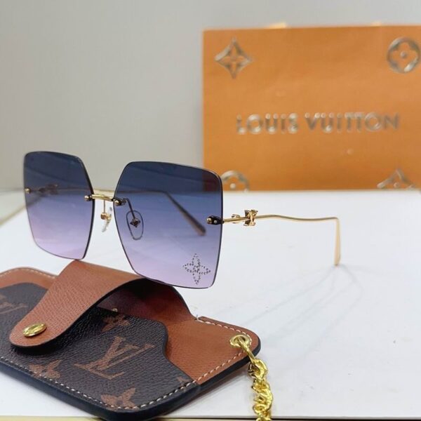 Luxury Rimless Square Sunglasses