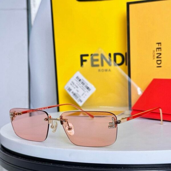 Fendi Rimless Square Sunglasses