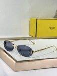 FENDI Vintage Oval Sunglasses | Lightweight Metal Frame, Effortless Luxury Style