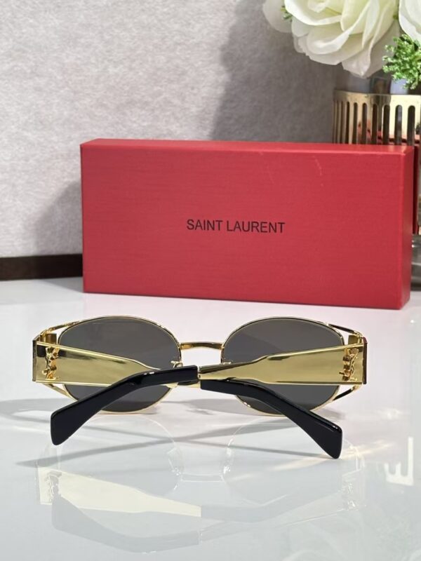 Saint Laurent Oval Metal Sunglasses