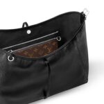 LOUIS VUITTON Carryall Dark MM Monogram Detachable and Adjustable Shoulder Strap Lambskin Tote/Shoulder Bag, Medium, Women's, Shark Grey