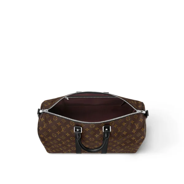 LOUIS VUITTON Keepall 45 Classic Monogram Adjustable Shoulder Strap Travel Bag
