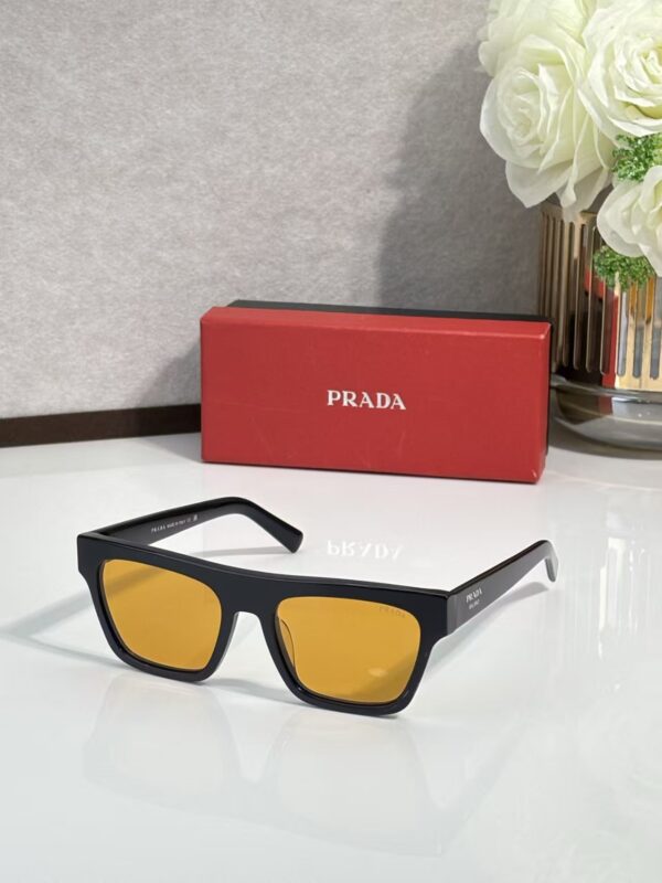 Prada Milano Bold Rectangular Sunglasses – Premium Acetate Frame with UV Protection