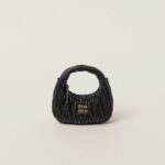 Wander Matelassé Mini Hobo Bag black