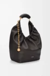 Medium Squeeze bag in mellow nappa lambskin Black