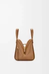 Compact Hammock bag in satin calfskin Oak