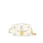 LOUIS VUITTON Pochette Metis EW  Small Messenger Bag for Women in Latte White and Light Purple