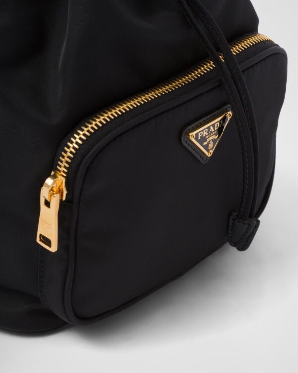 Prada Duet Re-Nylon Bucket Bag black