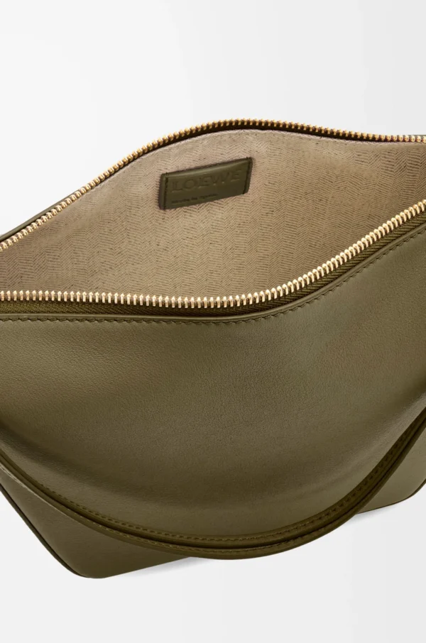 Mini Hammock hobo in classic calfskin Dark Khaki Green
