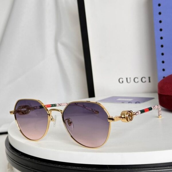 Luxury Round Metal Sunglasses – Retro Designer