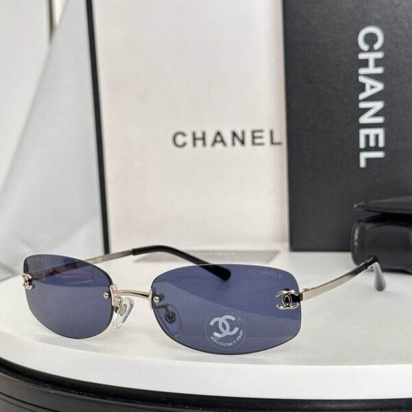Luxury Rimless Oval Sunglasses UV400
