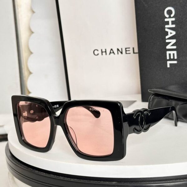 Chanel Oversized Square Frame Sunglasses – Bold Double CC Statement