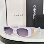 Chanel Vintage Rectangle Sunglasses – Quilted Temple CC Detail