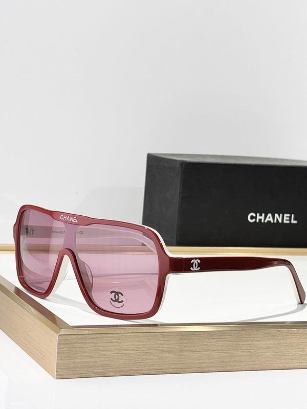 Chanel Oversized Shield Sunglasses – Futuristic Statement Edition
