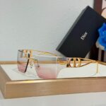 Dior CD Signature Shield Sunglasses – Luxury Rimless Edition