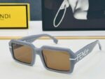 Fendi Bold Square Frame Sunglasses – Statement Logo Designer Shades