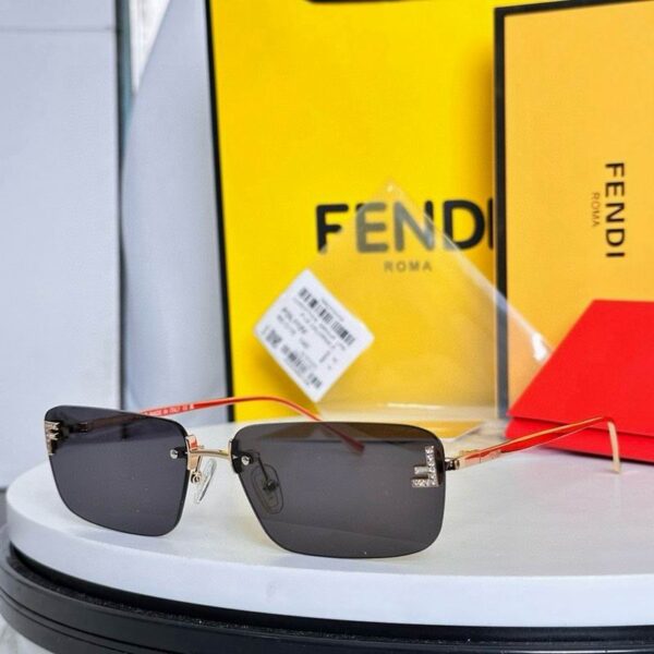 Fendi Rimless Square Sunglasses