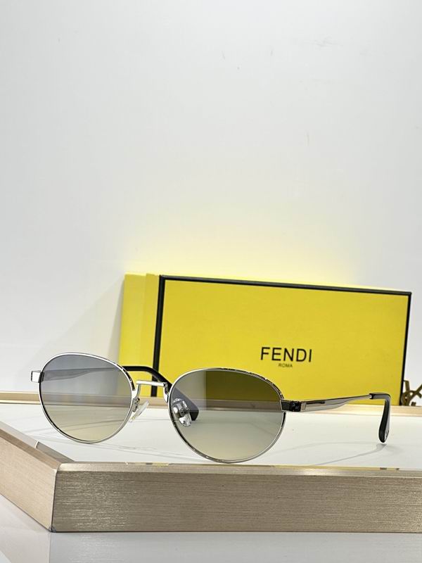 Fendi Vintage Round Metal Sunglasses