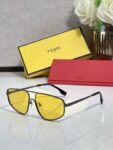 Fendi Aviator Sunglasses for Men & Women – Luxury Metal Frame UV400 Protection Designer Shades