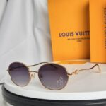 Vintage Round Metal Sunglasses – Gradient Lens Fashion Eyewear