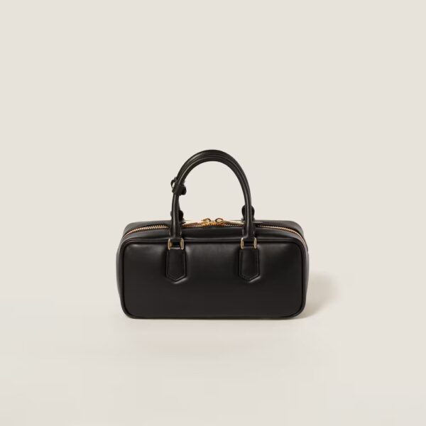 Arcadie Leather  Large Handbag Black Color