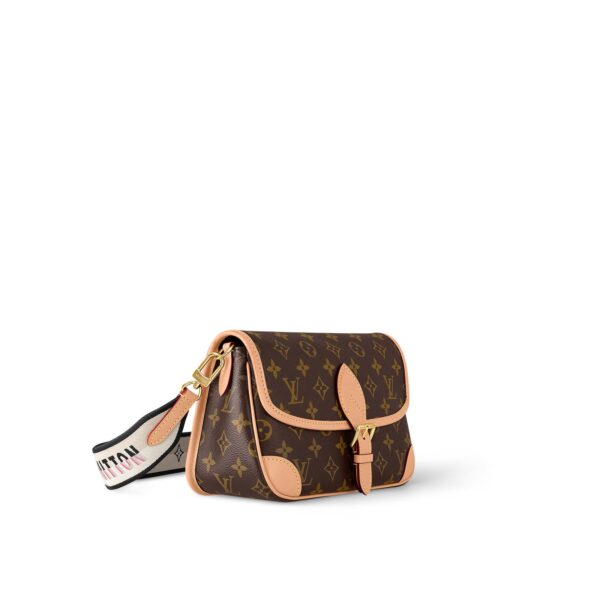 LOUIS VUITTON Diane  Classic Monogram Canvas, Coated, Small Shoulder Bag, Women's, Brown