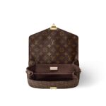 LOUIS VUITTON Pochette Metis Compact Commuter Shoulder Bag, Coated Canvas with Leather Trim, Women's, Brown
