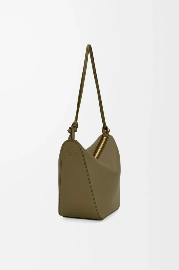 Mini Hammock hobo in classic calfskin Dark Khaki Green