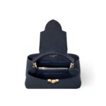 LOUIS VUITTON Capucines MM Handbag with Gold Hardware, Medium, Women's, Blue