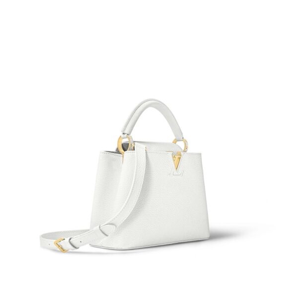 LOUIS VUITTON Capucines BB  Capucines Detachable  Shoulder Bag & Crossbody Bag for Women, White