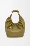 Medium Squeeze bag in mellow nappa lambskin Olive
