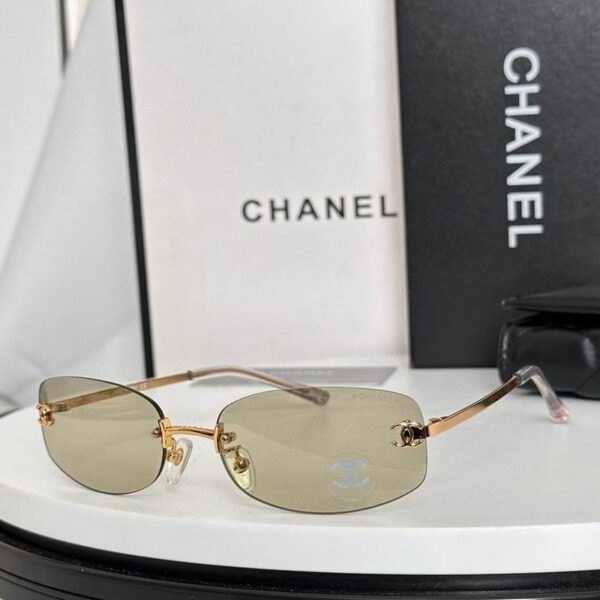 Luxury Rimless Oval Sunglasses UV400