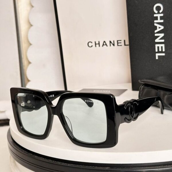 Chanel Oversized Square Frame Sunglasses – Bold Double CC Statement