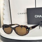 Chanel Retro Oval Frame Sunglasses – Minimal Logo Chic