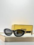 Fendi Retro Oval Sunglasses Fashion Eyewear
