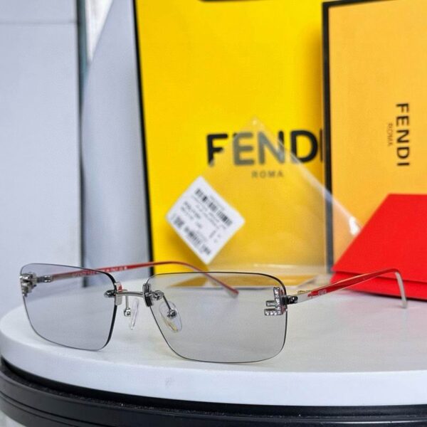 Fendi Rimless Square Sunglasses