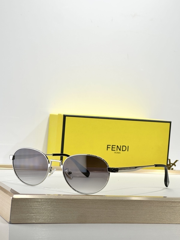 Fendi Vintage Round Metal Sunglasses