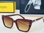 Fendi Square Gradient Sunglasses – Premium Oversized UV Protection Fashion Eyewear