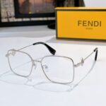 Fendi Modern Square Sunglasses – Fashion Metal Frame UV Protection