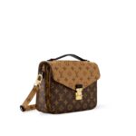 LOUIS VUITTON Pochette Metis Two-Tone Monogram Messenger Bag, Coated Canvas with Leather Trim, Women's, Patterned
