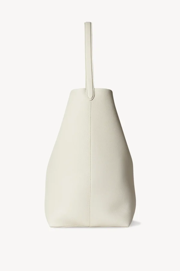 Large N/S Park Tote Bag in Leather White