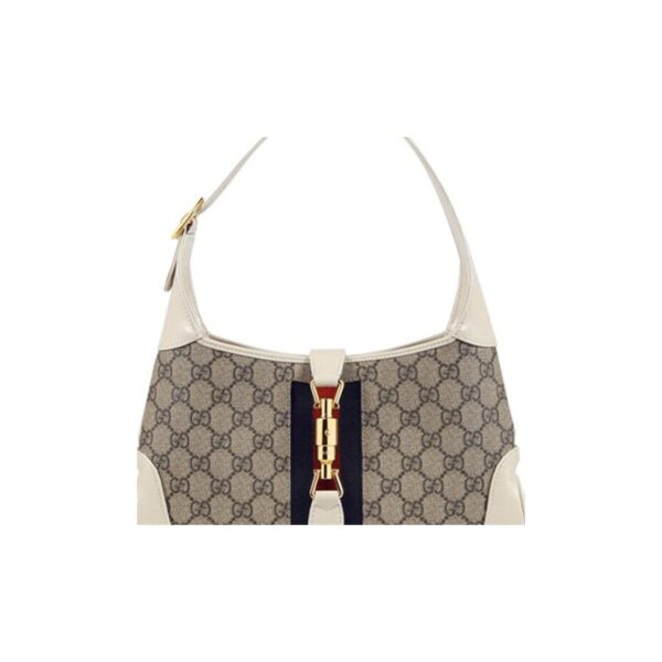 JACKIE 1961  SMALL SHOULDER BAG  white and tan two-tone
